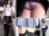 【再販】逆さの瞬間 part29（破れパンツ4発 、めくり)ニーハイ制服娘撮り