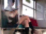 [10]10年前の電車内-お団子娘×足組み×キョドる