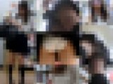 【再販】白P＆透けブラチラ撮りで最後にめくられお尻丸出し女子学生店内盗撮パンチラ動画