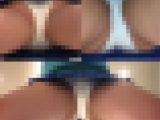 姉の純白生パンミニスカ 逆さ撮りオンリー【家庭内盗撮】