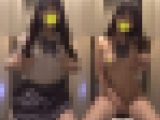 デパートのトイレでこっそりオナニーしちゃうJK128