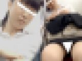 (電車対面)(顔出し)就活でお疲れ度MAX…むき出しのパンストあんよが…くぱぁ~っと緩んじゃう…リクスー女子大生お姉さんを観察し