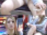 【再販】盗撮に気付いたギャル美少女の無防備大開脚パンチラ盗撮動画