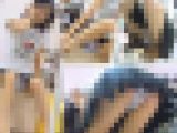 【再販】靴屋で試着中のロリ娘の無防備開脚パンチラ盗撮動画