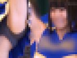 【再販】チア部バトン部の文化祭ステージ　その１０～チア美女軍団の自己紹介タイム　美女の紺アンスコにズームイン～