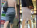 【207】カジュアル系OLさんのタイトスカート2人分！