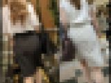 【223】ホワイトとブラックのタイトスカートOL揃い踏み！
