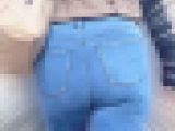 清楚なＯＬのパッツンエロ巨尻！ノッペリとしたデカい四角尻をムニュらせて男をたぶらかす！下品なスキニーデニムOL 編