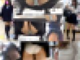 【再販】■2本SET■びっしょり滲んだシミ付きPが丸見え開脚+白P＆ブラチラ＆めくり揺れるぷり尻堪能パンチラ