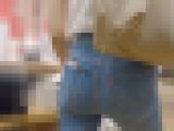 【4K高画質】 デニム生地のなめらかヒップライン