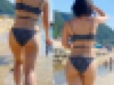 【4Ｋ60P】ビーチお散歩シリーズ　?VバックからTバックのちょうどいいサイズのヒップ集めました!！?