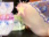 【再販】女性用パンティを着用して着衣内射精 お気に入りの白レースパンティ射精！