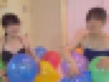 14cocomiちゃん、こころちゃんの風船遊び