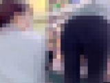 【20代の巨尻】低身長スーパーアルバイトさん②　黒スキニーのたまらんデカ尻w　巨尻フリフリお仕事中ww【4K】