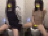 デパートのトイレでこっそりオナニーしちゃうJK140