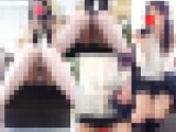【再販】【電車盗撮2本セットPチラ透けブラ】美少女２人の丸見え対面パンチラ撮りSPセット