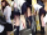 【再販】超ミニスカ学生２人の魅惑の生太もも生パンチラ隠し撮り★