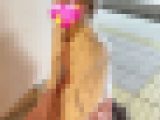 21歳社会人のAちゃん足汗くっきりサンダル＆素足足裏とクネクネ足指