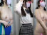 【H】制服女子の試着室盗撮！まん丸天然美巨乳と張りのあるむちむちお尻をじっくり３視点観察。