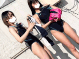 水泳部合宿中ハード性的イジメ 長身美脚JK2人組 盗撮→昏■姦→4P生ハメ