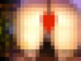 【尻フェチ】デカ尻個人撮影vol.009 熟女デカ尻ちゃん！マイクロパンティからはみ出すま○毛を粘着撮り！