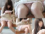 【再販】可愛いロリ美少女のお顔とパンツをじっくり盗撮！美脚太ももがエロい極上対面パンチラ