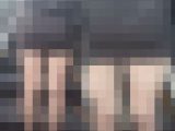 黒パンストの美脚OLにぶっかけ悪戯　肉感のたまらないタイトスカートお尻
