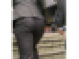 【311】ピタピタなタイトパンツを同僚に見せつけて夜の街に繰り出すスーツOLさん！
