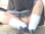 J○ギャル  大股開きパンチラ