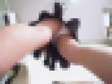 アパレル通販サイトのモデル撮影で爽やかマリン風ワンピ素人モデルさんのパンチラ隠し撮り！