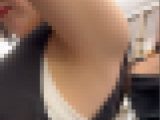 【再販】脇フェチの皆さんへ！3名の美人お姉さんの超接近エロすぎる脇チラ part3