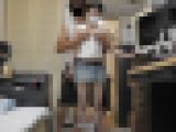 超ミニスカパンチラ まさ美ちゃん1 久しぶり再登場、デニムのミニスカ編