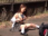 【再販】地元の女子校に通う巨乳J　系の露出遊びしている場面を目撃したので…見知らぬ男のチ●ポに跨り卑猥に腰をグラインドさせ中出し