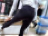 【４K・高画質】#8 ジム帰りのレギパン女子のお買い物に密着。鍛えられた美尻を見せつける