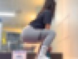 超Sクラスのエロ美巨尻！希少なパツパツレギンス＋ケツ見せつけストレッチで♂を誘う! 下品なレギンス お姉さん編