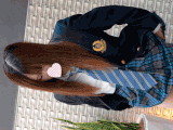 パンツ履き心地調査を装い逆さ撮りしたら前後ろ反対に履いてしまったスジマンJKのTフロント
