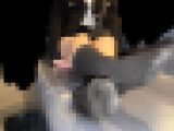 19歳JDさんパート２ブーツと発酵黒ハイソックス足裏