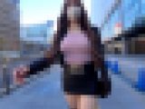 【スケ乳首MAX】ノーブラ美女の透け乳首＆食い込み紐Tバックが激エロ!!街中で肉感フェロモンを撒き散らす変態っぷり(笑)