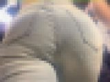 王道スキニーデニムのエロケツを堪能!ガチパッツンするスケベ美尻をムニュらせ♂を挑発!