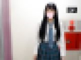 可愛い青チェJKが何かの対策してるらしい前張り一本筋マン。エレベーター盗撮