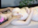 色白天然Gカップ美人JDが無料マッサージを受けながら2回イクところを盗撮！
