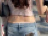 【再販】エロい腰つきからパンツはみ出てますの動画(/ω＼)