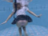 【水中えっち】完全顔出し衝撃作品でこんなことした人いるの？水中で制服生えっち