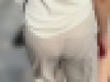 【再販】テロテロスベスベのパンツからフリル付のパンティーが透け透け(/ω\)