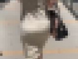 【再販】《4K・高画質》 No.1286「ガードが緩そう!おもいっきり丸見えなPラインでランチへ向かう」