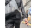 【501】良スタイルのパンツスーツOLさんのバックショットにグイグイ迫ります！