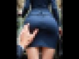 尻揉み！エスカレーターの前に立っているOLのお尻をとにかく揉みしだく動画集＋ウエディングドレスの花嫁の尻を揉みしだく動画集
