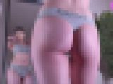 カルバンクラインTバックでストレッチするJDちゃん