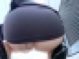 【再販】ムッチリお尻OLお姉さんの3パターン目線で見る階段パンチラ