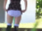 【再販】【野外パンチラ】29分間ずっとパンチラしているJDくらいの女の子。スカートを勝手に捲り上げたら拒否られました